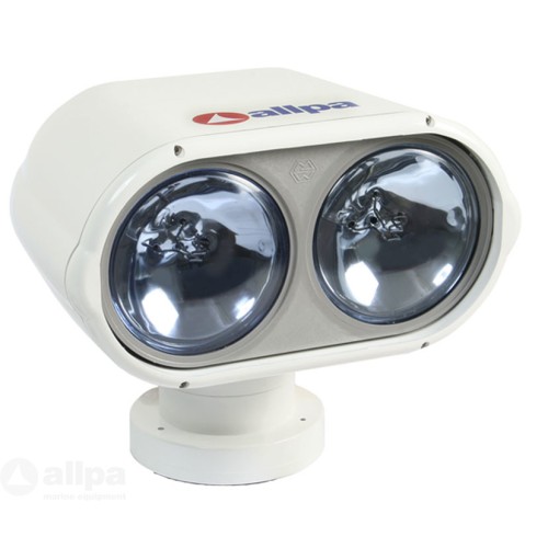 Allpa dubbel zoeklicht halogeen 180213, elektrisch bediend met controle paneel, 12v