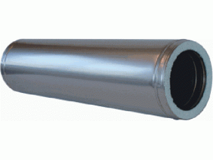 Metaloterm AT systeem AT50 15   RVS 150X500 mm  dubbelwandige geïsoleerde buis 