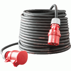 Kera Verlengkabel CEE 32A 5P 30M 5X6 geleiderdoorsnede 6mm², 5 aders,