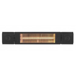Eurom Heat and Beat zwart terrasverwarmer