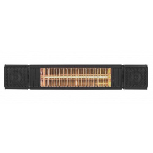 Eurom Heat and Beat zwart terrasverwarmer