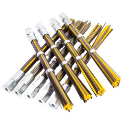 Texas/Hyundai  Borstel set nylon Pro weed 700 en 710/ metaal (9 stuks)