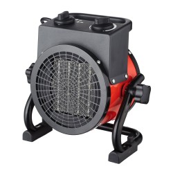 Eurom Industrial EK2K Compact Round Werkplaatskachel 2000watt Zwart Rood