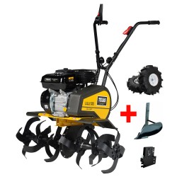 Texas Lilli 534TG Dual-Shaft tuinfrees inclusief wielen, aanaardploeg, console