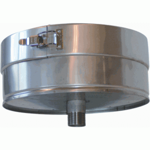 Metaloterm  roetbak ATRBK 15 Dubbelw.  met condensafvoer