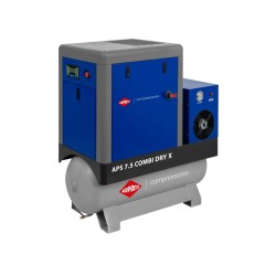 Airpress Schroefcompressor APS 7.5 Combi Dry X 10 bar 7.5 pk 690 l/min 200 l