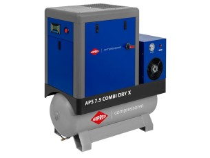 Airpress Schroefcompressor APS 7.5 Combi Dry X 10 bar 7.5 pk 690 l/min 200 l