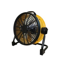  Master DFB16 is een stille vloerventilator die werkt op batterijen