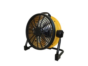 Master DFB16 is een stille vloerventilator die werkt op batterijen