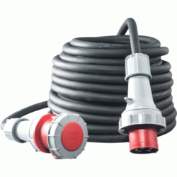  Keraf PCE 63 ah  10 meter 10mm², 5 aders verleng stroomkabel   | 105294