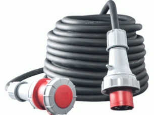  Keraf PCE 63 ah  10 meter 10mm², 5 aders verleng stroomkabel   | 105294