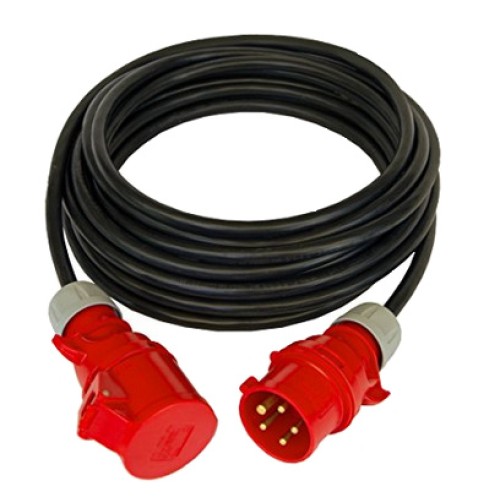 verlengsnoer 16A - 5 meter  -1,5 mm² 5 polig