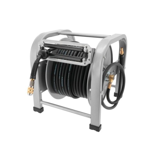 Airpress Luchtslanghaspel vloermodel zelfoprollend 1/4" buitendraad 8 x 14 mm 30 m 20 bar