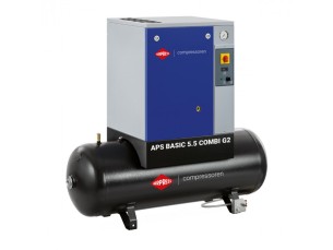 Airpress Schroefcompressor APS 5.5 Basic G2 Combi 10 bar 5.5 pk/4 kW 516 l/min 200 l