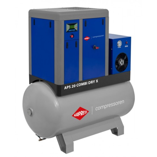 Airpress Schroefcompressor APS 20 Combi Dry X 10 bar 20 pk/15 kW 1870 l/min 500 l