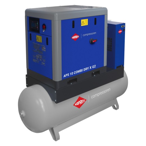 Airpress Schroefcompressor APS 10 Combi Dry X G2 10 bar 10 pk/7.5 kW 920 l/min 500 l