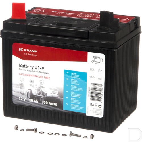 Kramp Startaccu U1L2812KR  gesloten 12V 28Ah 300A 196x130x181mm 