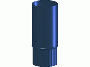 Cox rookgasbuis 98-1000 mm blauw gegloed