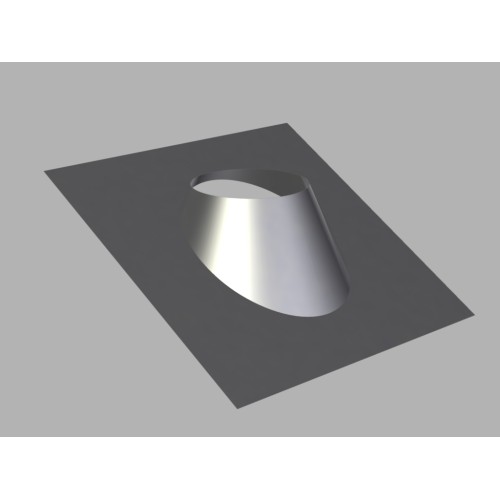 Metaloterm dakplaat 130MM RVS hellend dak MEDH13 5-30 graden enkelwandige ME buis