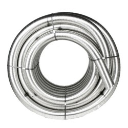 Metaloterm  flexibele XE 150mm enkelwandige  rookgasslang  rvs  systeem