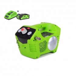 Greenworks  G40ACK2  40 volt  accu compressor incl. 2.0 ah  accu en lader