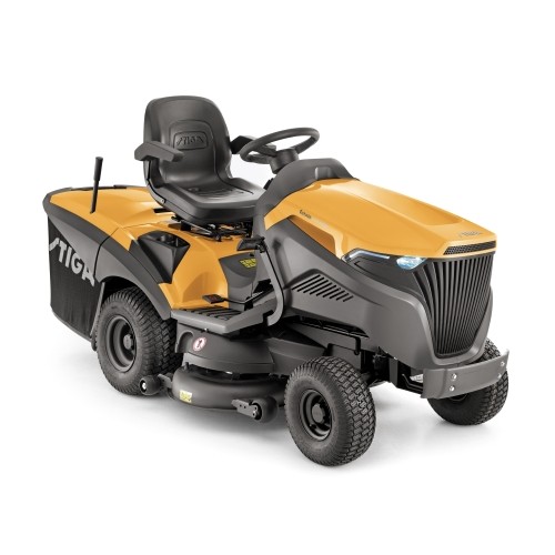 Stiga  estate 7102 hws met 2 cilinder motor, gratis motorkettingzaag
