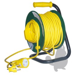 Kabelhaspel 25 mtr. 220 volt 3x1,5 mm²