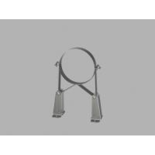 Metaloterm Muurbeugel 150 MM inwendig, verstelbaar 90-200 MM voor enkelwandige buis