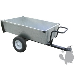 Turfmaster aanhangwagen XBIGAL320 gegalvaniseerd staal  max capaciteit 320 kg  met kipbak in