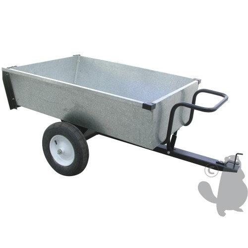 Turfmaster aanhangwagen XBIGAL320 gegalvaniseerd staal  max capaciteit 320 kg  met kipbak in