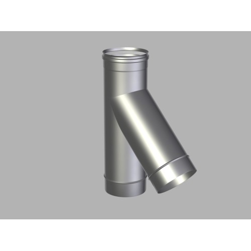 Metaloterm T stuk 150mm met condensatiering rvs MET45 15 ME systeem