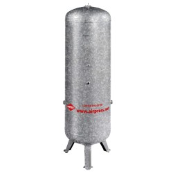 Airpress Persluchtketel 500 l verticaal Galv - 16 bar