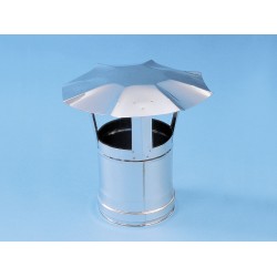 Schoorsteenkap 120mm rvs