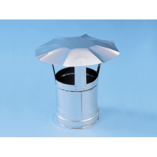 Schoorsteenkap 120mm rvs