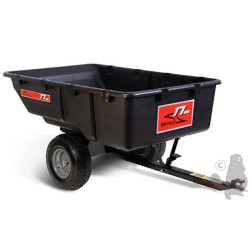 Turfmaster Aanhangwagen met kunstof kipbak Max cap. 385kg