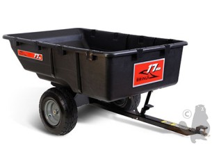 Turfmaster Aanhangwagen met kunstof kipbak Max cap. 385kg