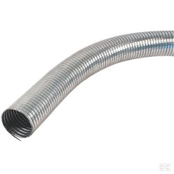 Flexibele 150mm  rookgasslang verzinkt 2 meter lang, zware uitvoering