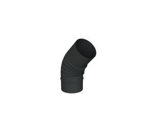 Cox rookgas Bocht 150mm 45 graden blauw gegloeid