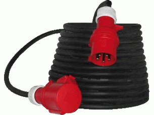 Verlengkabel 380volt 15 Meter  32A 5P 5x4
